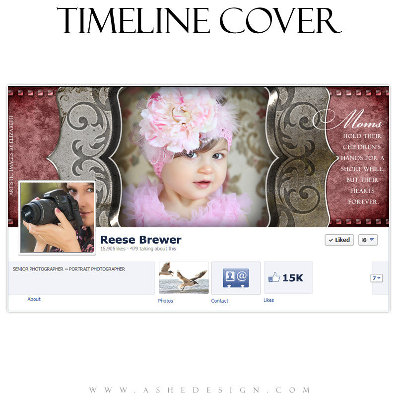 Timeline Cover Design - Engraved Elegance