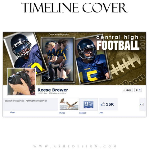 Timeline Cover Design - Football