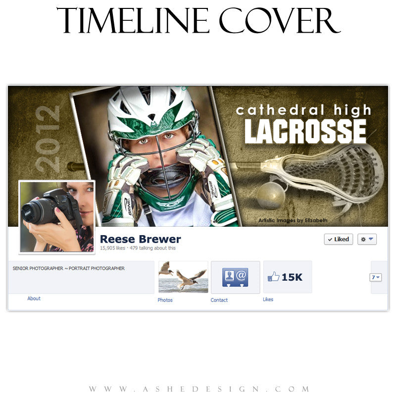 Timeline Cover Design - Lacrosse