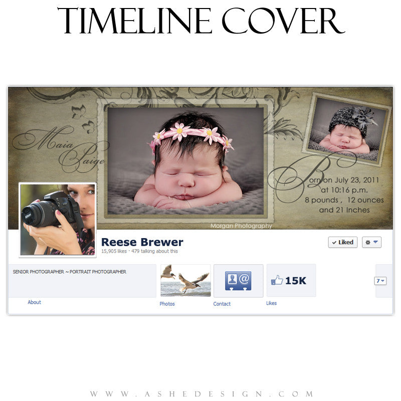 Timeline Cover Design - Maia Paige