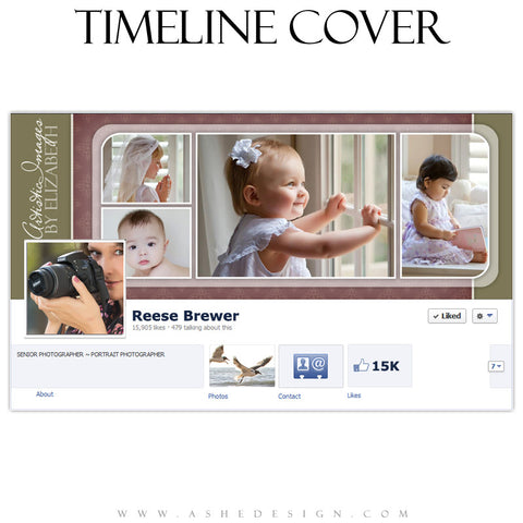 Timeline Cover Design - Mulberry Cream