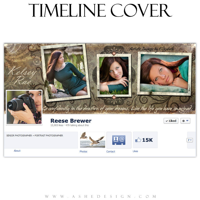 Timeline Cover Design - Shabby Chic