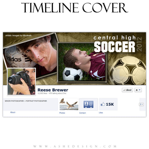 Timeline Cover Design - Soccer
