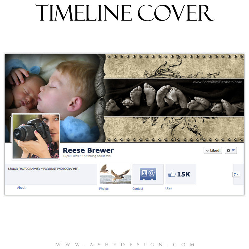 Timeline Cover Design - Timeless Beauty