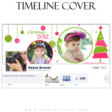 Timeline Cover Design - Whimsical Christmas