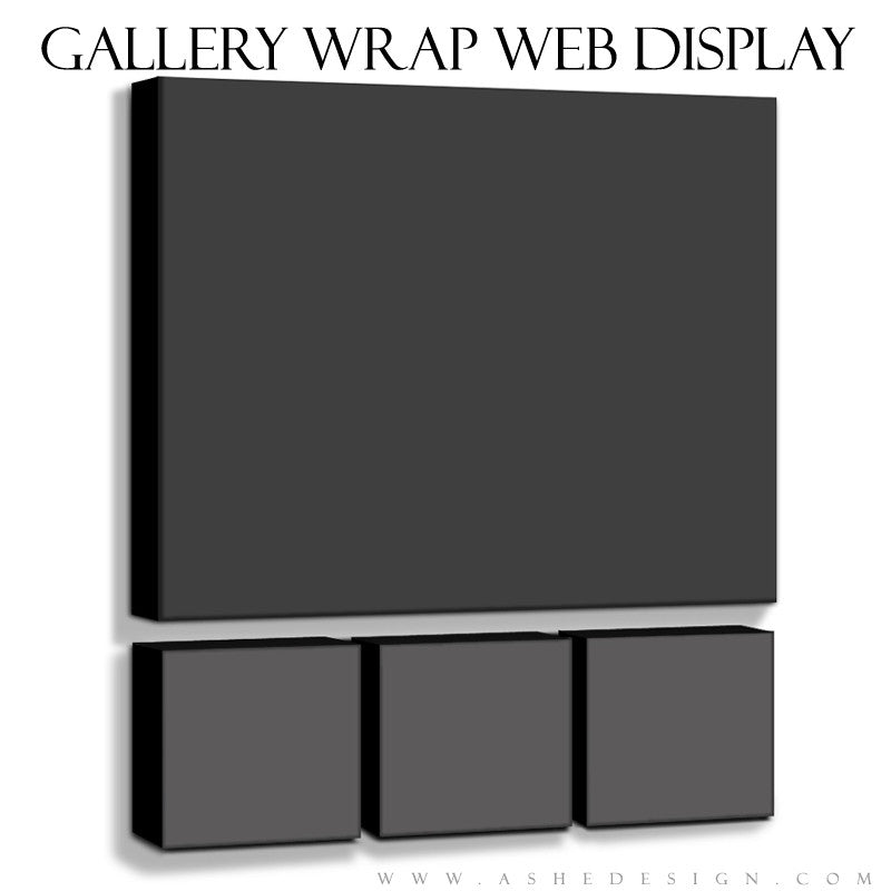 Ashe Design | 6x6 and 20x24 Gallery Wrap Mockup