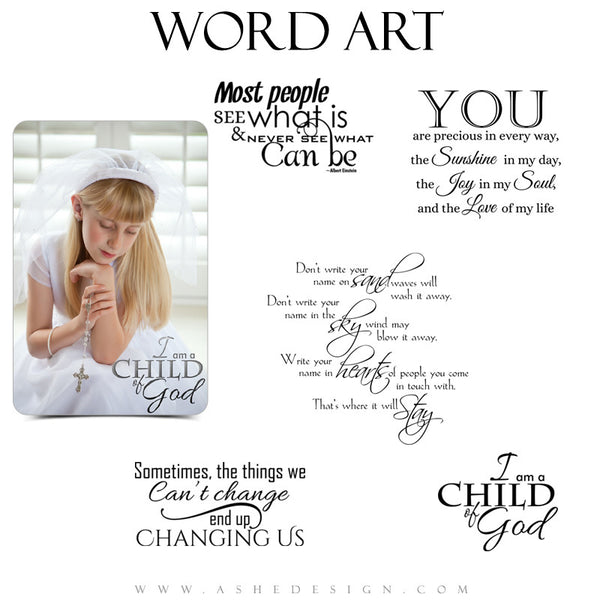 Word Art Collection - Child of God