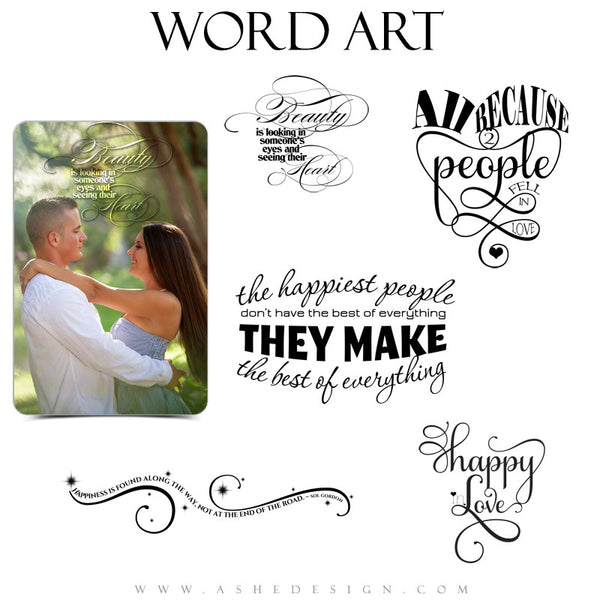Love Word Art Quotes - Happy In Love