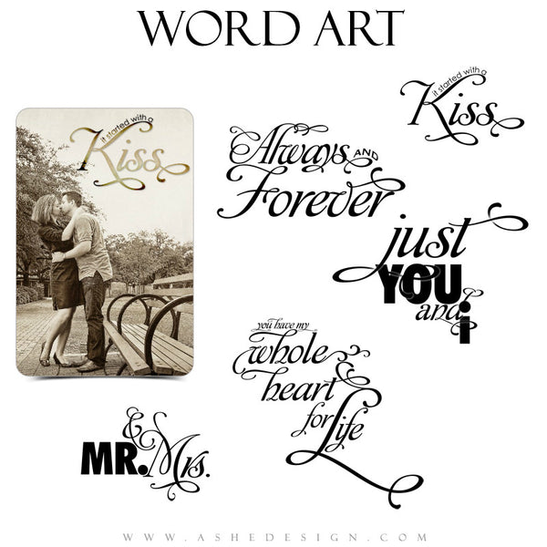 Love Word Art Quotes - Just You & I