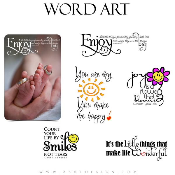 Inspirational Word Art Quotes - Little Things