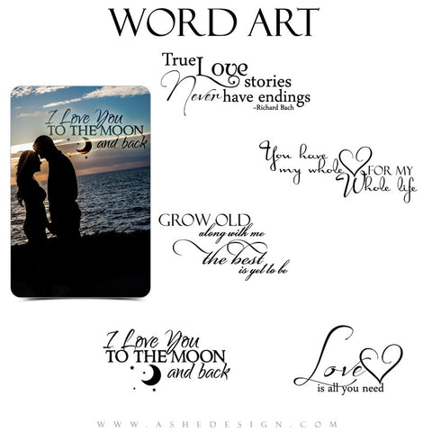 Love Word Art Quotes - Love Story