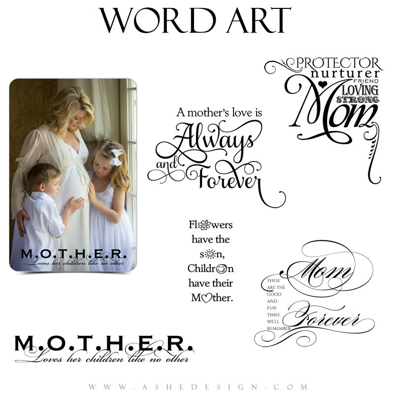 Family Word Art Quotes - Mom