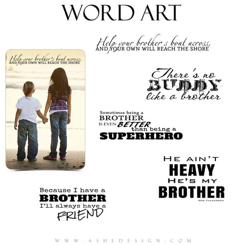 Brother Word Art Quotes - Oh Brother