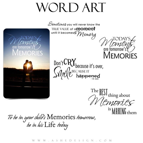 Inspirational Word Art Quotes - Precious Memories