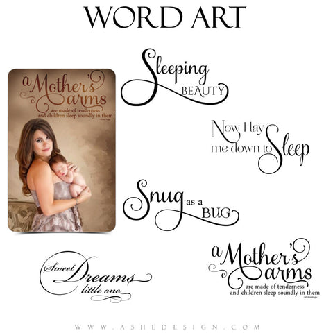 Newborn Word Art Quotes - Sleeping Beauty