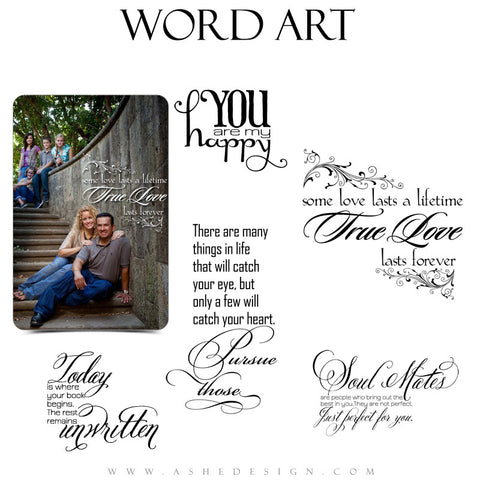 Love Word Art Quotes - Soul Mates
