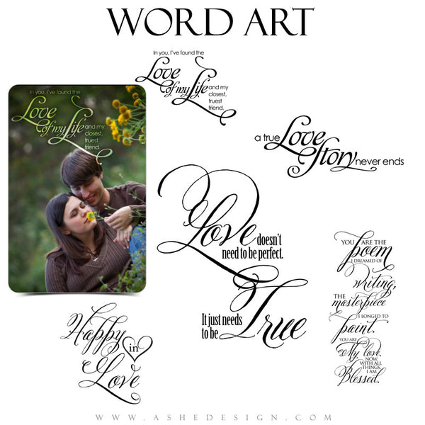 Love Word Art Quotes - True Love