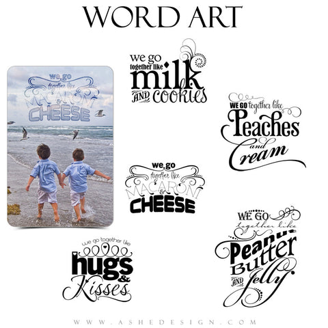 Love Word Art Quotes - We Go Together