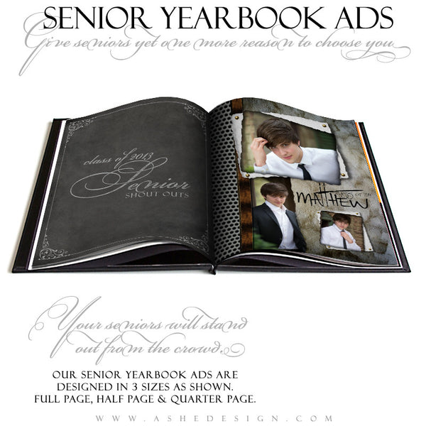 Scrap Metal Yearbook Templates for Photographers
