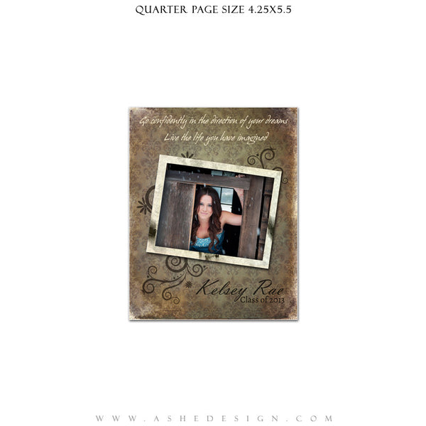 Shabby Chic Yearbook Templates for Photographers