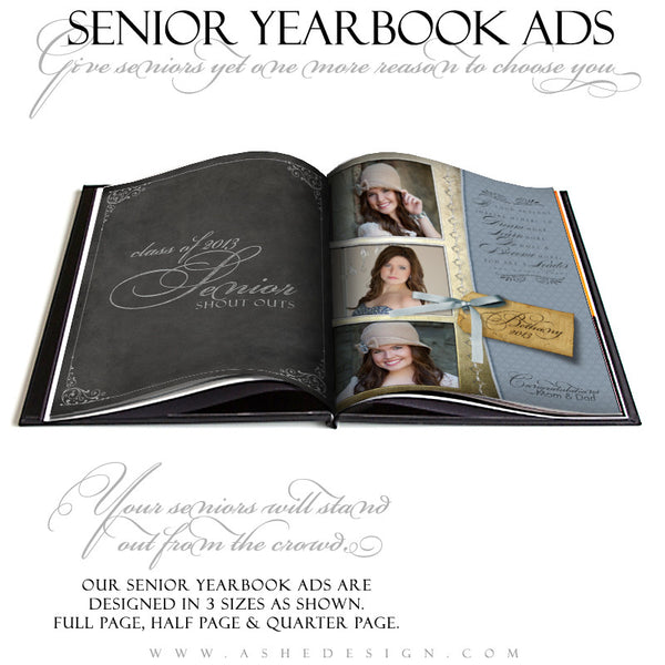 Spring Rain Yearbook Templates for Photographers