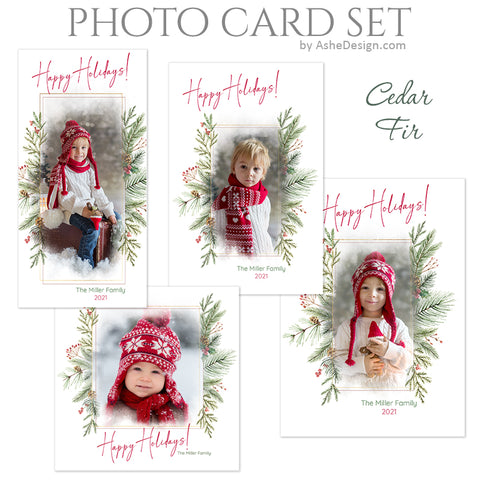 Christmas Photo Card Set - Cedar Fir