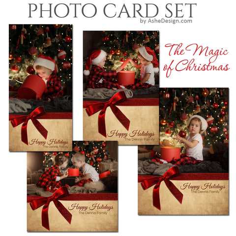 Christmas Photo Card Set - The Magic of Christmas