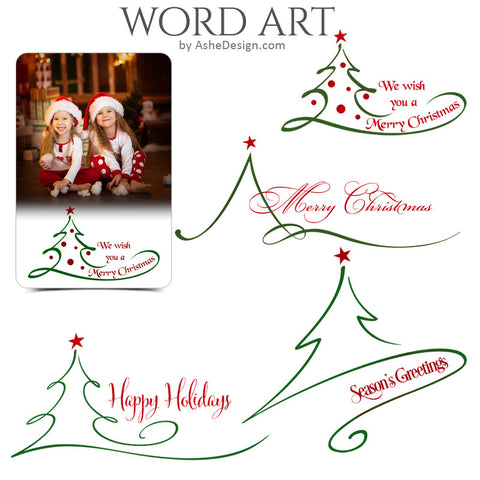 Christmas Word Art Set - O Tannenbaum