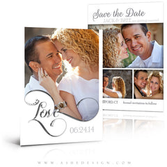 5x7 Flat Save The Date Card - Simply Worded Love