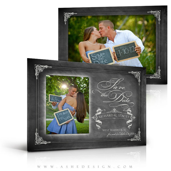 Save The Date Photography Templates | Chalkboard