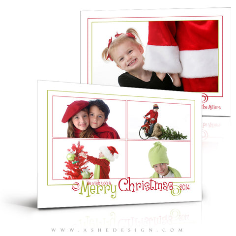 Christmas Card Photoshop Templates | We Wish You A Merry Christmas