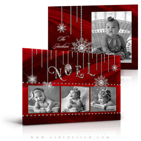 Christmas Card Photoshop Templates | Noel