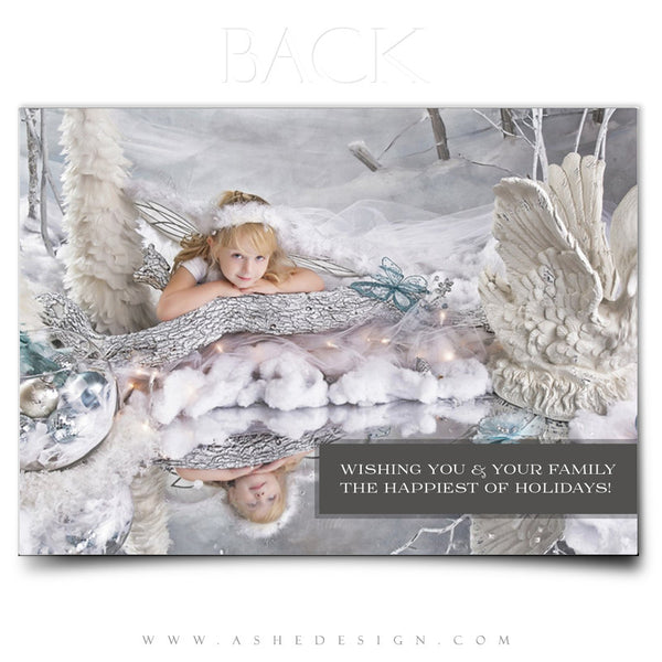 Christmas Card Photography Template | Color Block Holiday back