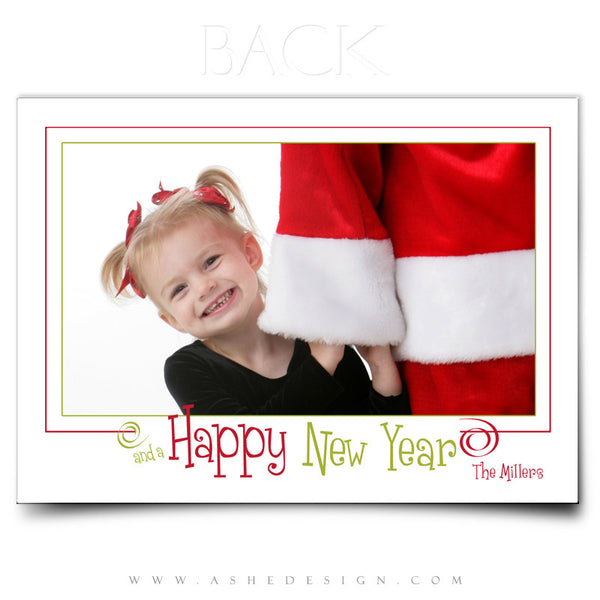 Christmas Card Photoshop Templates | We Wish You A Merry Christmas back