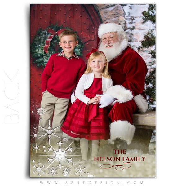 Christmas Card Photoshop Templates | Golden Globe back