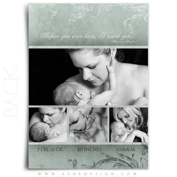 Birth Announcement Templates | A Mother's Love back