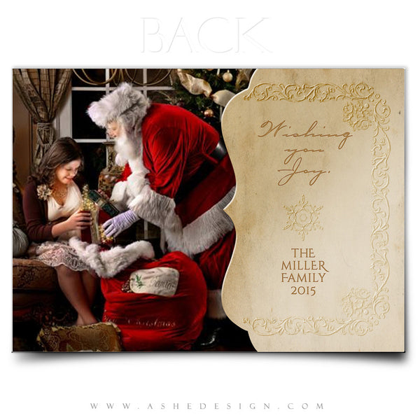 Christmas Card Template | Yesteryear back