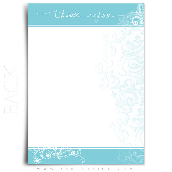 Thank You Note Templates | Color Block back