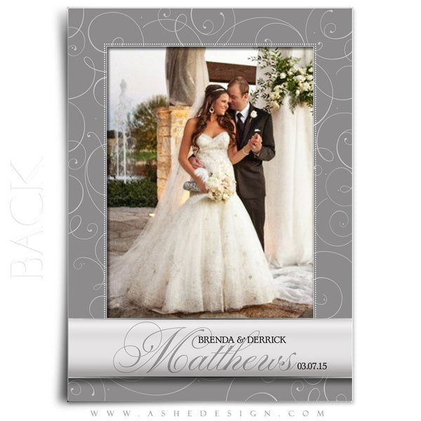 Always & Forever Wedding Thank You Template back