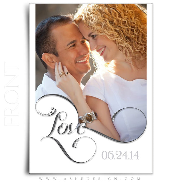 Save The Date Photography Templates | Simply Worded Love front