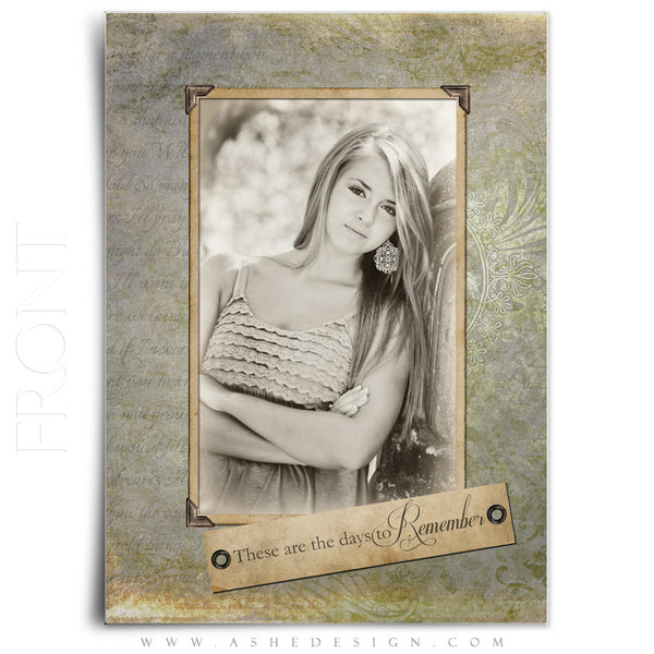 Days To Remember -5x7 Flat Card Front web display