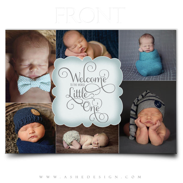 Welcome Little One - 5x7 Flat Card Front web display
