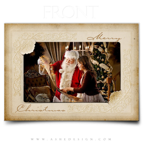 Christmas Card Template | Yesteryear front