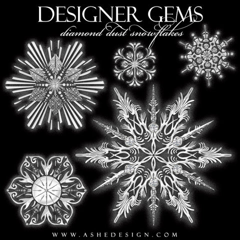 Designer Gems | Diamond Dust Snowflakes2 full set