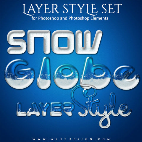 Photoshop Layer Styles | Snow Globe set