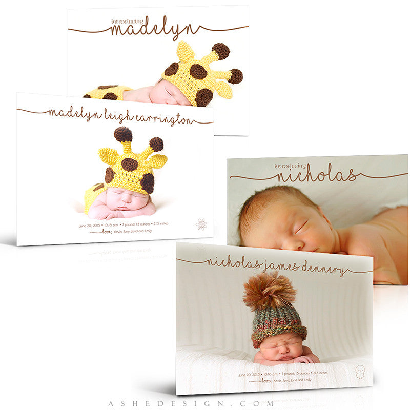 Birth Announcement Set | Simply Baby Madelyn/Nicholas