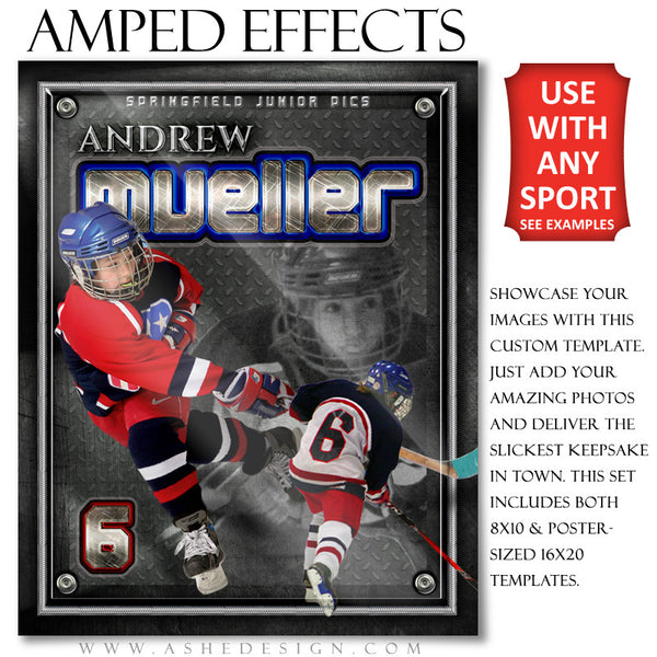 Ashe Design | Amped Effects Templates | On Display hockey