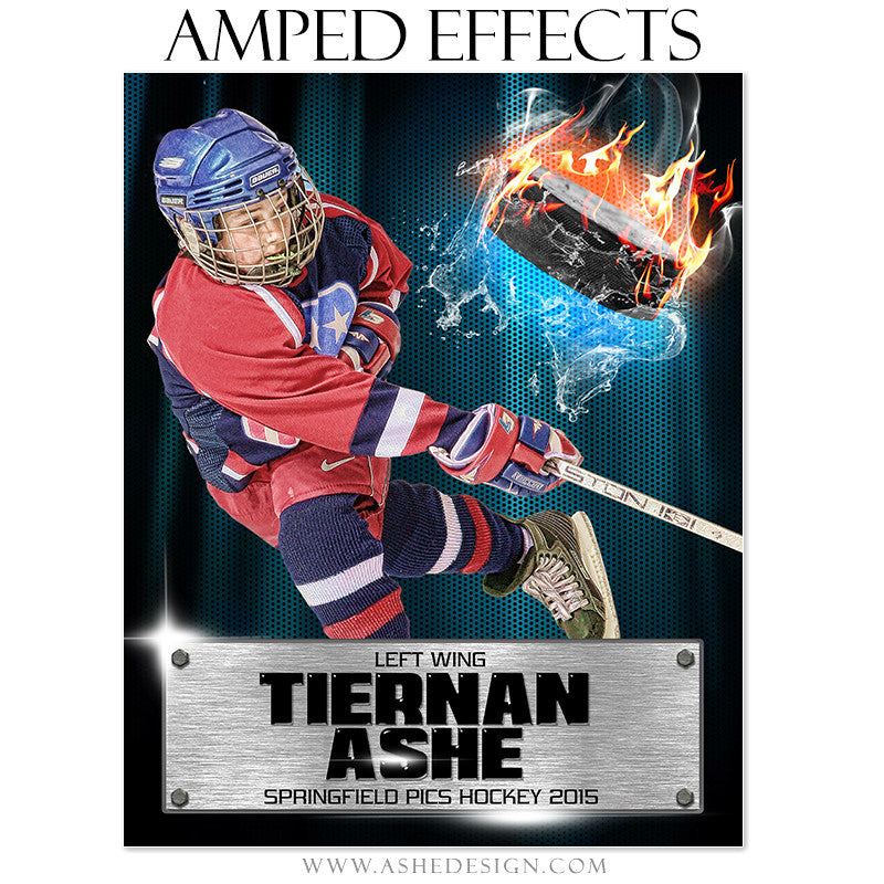 Ashe Design | Amped Effects Sports Templates | Fire Storm Hockey