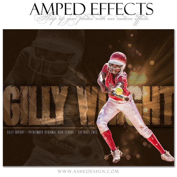 Ashe Design | Amped Effects Sports Templates | Rising Star softball
