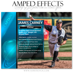 Amped Effects - Sports Segment Baseball/Softball Poster Template For Photoshop